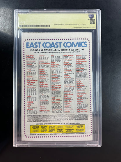 Longshot #6 CBCS 8.5 – Signed by Whilce Portacio, Art Adams, Jim Shooter & Louise Simonson
