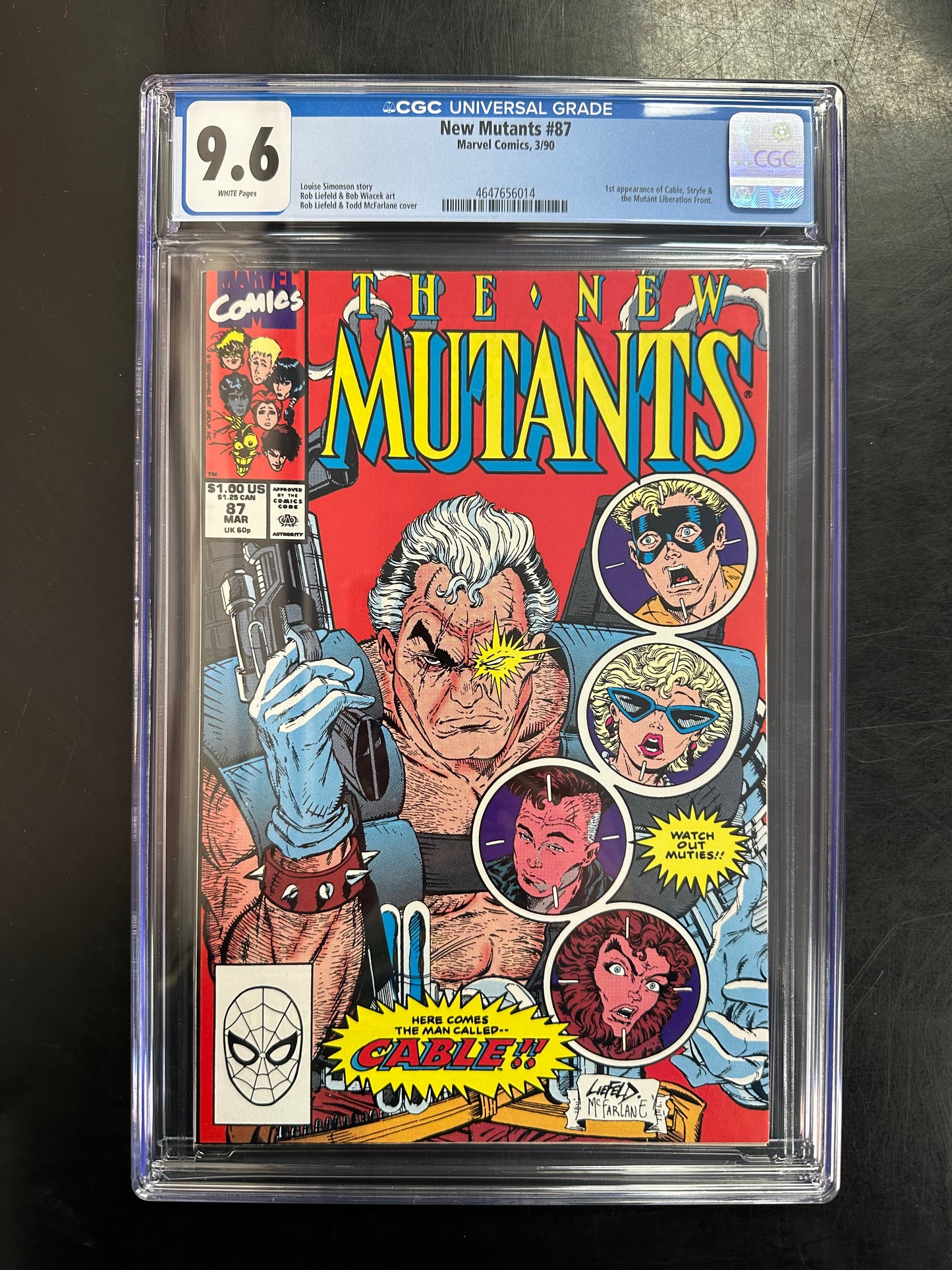 New Mutants #87 CGC 9.6 – 1st Appearance of Cable