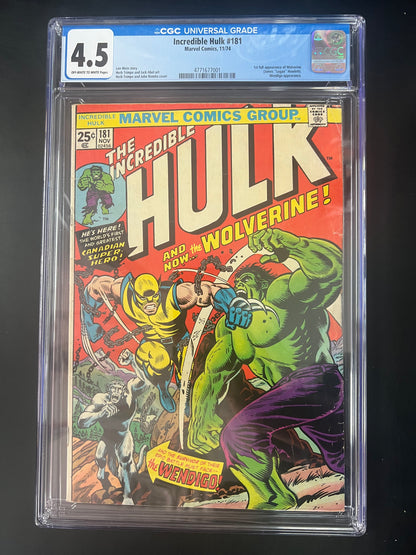 Incredible Hulk 181 CGC 4.5